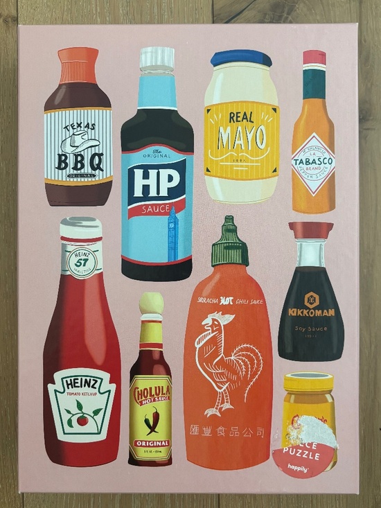 happily Other - "Saucy" 1,000 piece puzzle by Happily